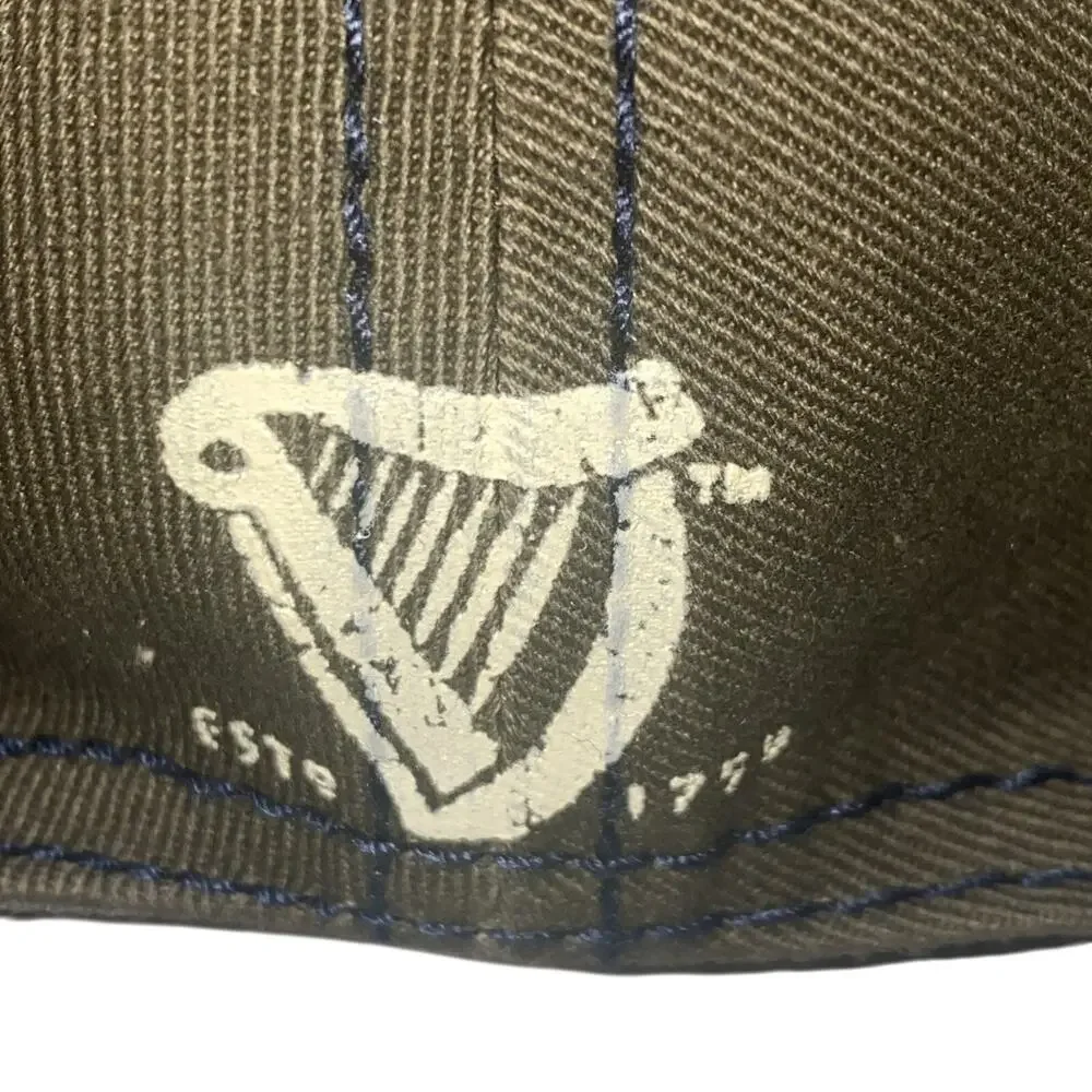 Dublin Guinness Snapback Hat Green Adjustable Embroidered Distressed